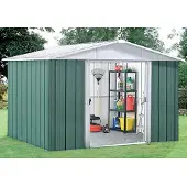 Yardmaster , Metall-Gerätehaus "Bayern" Modell 87, grün, 4,68 m², ohne Bodenrahmen