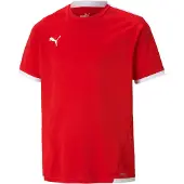 Puma Teamliga Trikot Kurzarm Kinder - Rot / Weiß