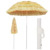 vidaXL Strandschirm Natur 180 cm Hawaii-Stil