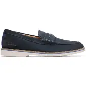Clarks Herren Premium Atticus LT Slip Schuhe Navy Suede