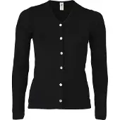 Engel - Damen Cardigan Feinripp - Wolljacke Gr 38/40 schwarz