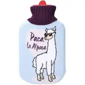 EDM Pop Star Alpaca Rechargeable Hot Water Bag 2l Blau