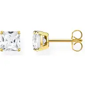 Thomas Sabo Ohrstecker weisser Stein gold