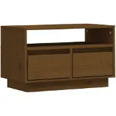 vidaXL TV-Schrank Honigbraun 60x35x37 cm Massivholz Kiefer