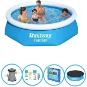 Bestway Pool Fast Set - Inklusive Zubehör - 244x61 cm