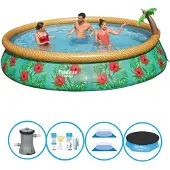 Bestway - Pool Fast Set - 457x84 cm - Inklusive Zubehör