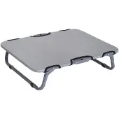 PawHut Hundeliege Outdoor Hundebett Katzenbett Schlafplatz faltbar grau
