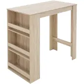 ML-Design | Stehtisch Fillan Naturel MDF 117x57x106 cm | NADUVI