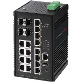 Edimax Switch Industrial 16-Port Gig. PoE+ WebM. 8xPoE+/4xSF