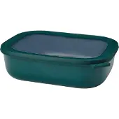 Mepal Frischhaltedose cirqula rechteckig, 2000 ml, Auslaufsichere Multischüssel mit Deckel, Farbe: dunkelgrün, Nordic pine