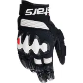 Alpinestars Halo Leather Schwarz Weiß Handschuhe Größe L