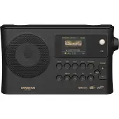 Sangean WFR-28BT Internetradio mit DAB+/FM, WLAN, BT, Akku, UPnP, versch. Farben Farbe: Schwarz