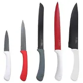 Pierre Cardin Set Of 5 Knives Rot