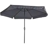 Lesli Living Sonnenschirm "Gemini Grey" Grau ø 300 cm