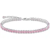 Thomas Sabo Tennis-Armband pinke Steine silber