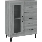 vidaXL Sideboard Grau Sonoma 69,5x34x90 cm Holzwerkstoff