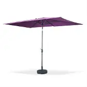 Sweeek - Rechteckiger Sonnenschirm 2x3m - Violett