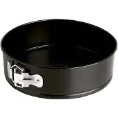 Quid Sweet Grey Abnehmbare runde Form aus lackiertem Stahl 28x6,8cm Schwarz