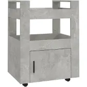 vidaXL Küchenwagen Betongrau 60x45x80 cm Holzwerkstoff