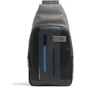 Piquadro Urban Mono Sling Bag With LED Light Nero / Grigio
