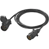 Pricenet Verlängerungskabel 3M mit Stecker und Steckdose 7-polig