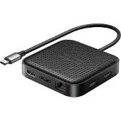 Hyper HD USB4 Mobile Dock, Kabelgebunden, 10,100,1000 Mbit/s, Schwarz, 84,9 mm, 84,9 mm, 19,4 mm