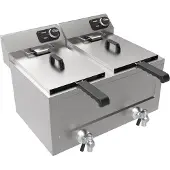 CombiSteel Elektro Tischfritteuse 2X8 L, 2X3 Kw