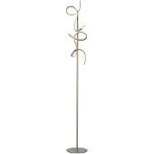JUST LIGHT CURLS LED Stehleuchte Warmweiss Dimmbar 22W 2-fach messingmatt 19031-60