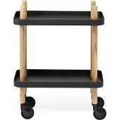 Normann Copenhagen - Block Rollwagen - Schwarz/Eiche