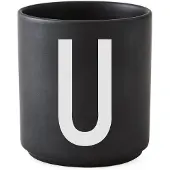 Design Letters DL Becher Keramik U, Schwarz