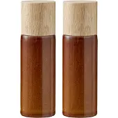 Bitz 821504, Salz- & Pfeffermühle, Bernstein, Holz, Keramik, 50 mm, 50 mm, 167 mm
