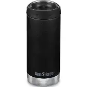 Klean Kanteen Thermosflasche TKWide - Café Cap - Schwarz - 355ml (12 oz)