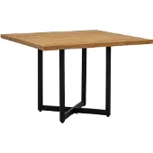 Apple Bee Jakarta Dining Tisch Aluminium/Teak 110x110 cm