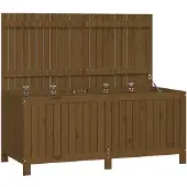 vidaXL Gartentruhe Honigbraun 147x68x64 cm Massivholz Kiefer