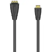 Hama HDMI-Kabeladapter, Typ-C (Mini)-Stecker - Typ-A-Kupplung, vergoldet (