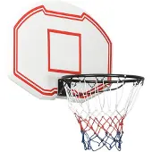 vidaXL Basketballkorb Weiß 90x60x2 cm Polyethylen