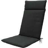 Madison Tuinstoelkussen hohe Rückenlehne 50x120 cm Dunkelgrau mit natürlicher Outdoor-Beschichtung