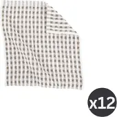 Tiseco Geschirrhandtuch Home Studio Oman Taupe (6er-Set) - 32 x 35 cm