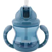Nuby Twin Handle Flip It Becher 240 ml +12 m, Grün