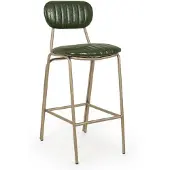 Natur24 Barhocker Addy 41 x 51 x 100 cm Stahl Polyurethan Grün