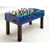 Winsport Garlando, Tischfußball Kickertisch "Master-Cup", schwarz / blau, Standardstangen (ST)