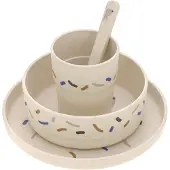 Lassig Kindergeschirr Set Teller Becher Schälchen Löffel BPA-frei