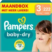 Pampers Baby-Dry Windeln Monatsbox 222 St