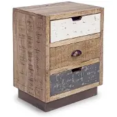 Bizzotto | Nachttisch Tudor braun Holz 45x33x60 cm | NADUVI