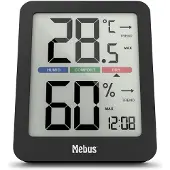 Mebus 11115 Wetterstation Schwarz Schwarz One Size