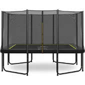 Magic Circle Pro Rechteckige Trampolin Pro Black 244 x 366 cm mit sicherheitsnetz