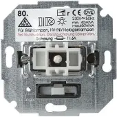 Kopp 806800004, Dimmer, Montierbar, Tasten, Drehregler, Metallisch, IP20, 230 V