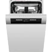Bauknecht BSBO 3O35 PF X, Halb integriert, Single (45 cm breit), Schwarz, Edelstahl, Tasten, 1,3 m, Polynox/Edelstahl