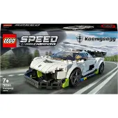LEGO 76900 Speed Champions Koenigsegg Jesko Rennauto, Spielzeugauto, Modellauto zum selber Bauen