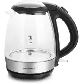 Emerio WK-125145, 1,2 l, 2200 W, Schwarz, Silber, Transparent, Wasserstandsanzeige, Drahtlos